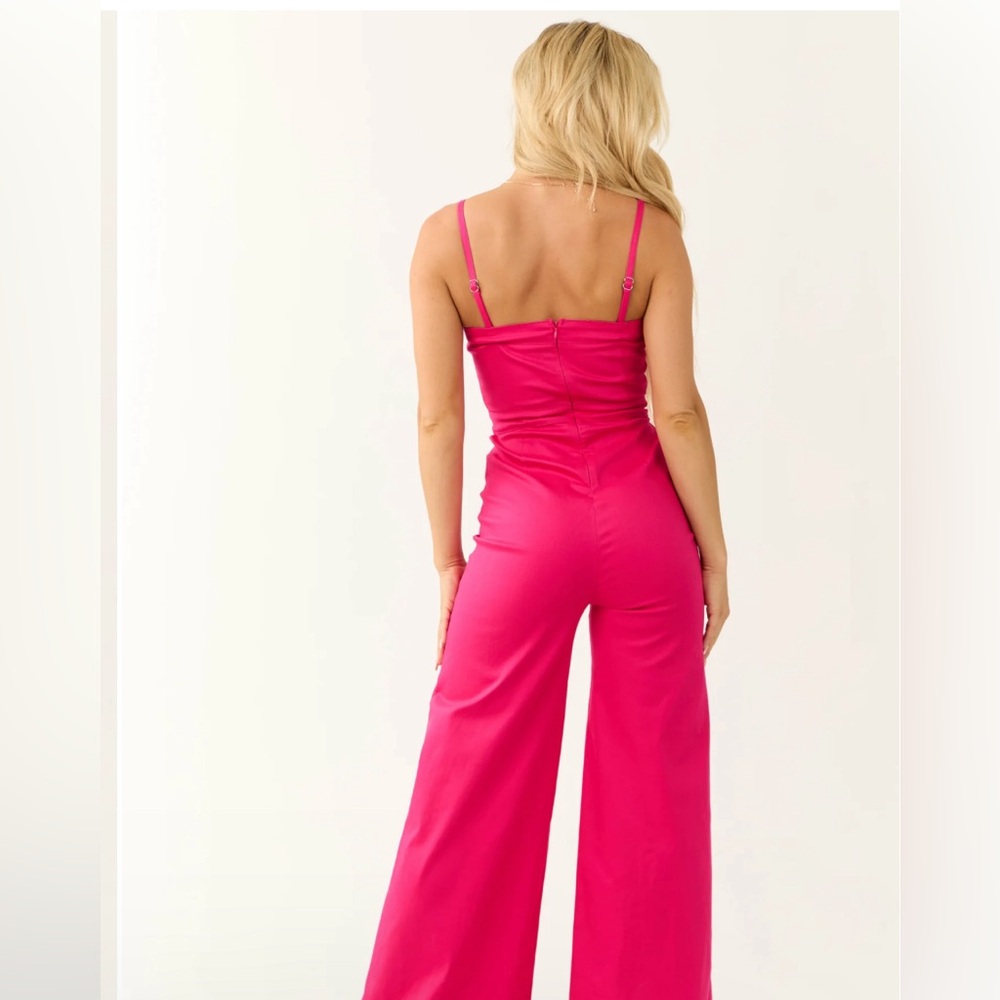 Burgundy red wine velvet jumpsuit size Smalll - Picture 6 of 8